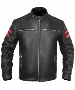 mens-quilted-red-stripe-black-faux-leather-biker-jacket