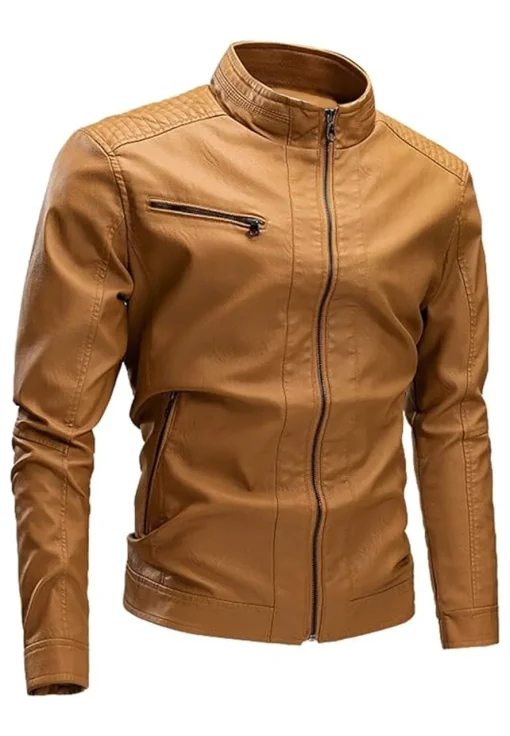 mens-quilted-shoulder-camel-faux-leather-biker-jacket