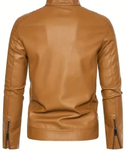 mens-quilted-shoulder-camel-faux-leather-biker-jacket