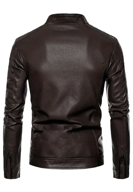 mens-quilted-shoulder-coffee-brown-faux-leather-biker-jacket