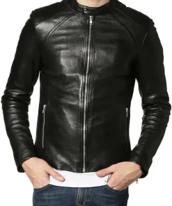 mens-slim-fit-black-faux-leather-biker-jacket