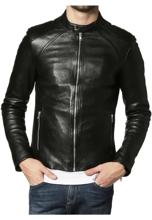 mens-slim-fit-black-faux-leather-biker-jacket