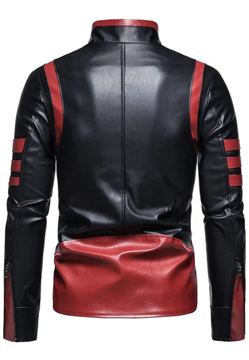 mens-slim-fit-casual-black-faux-leather-jacket