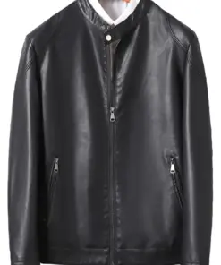 mens-slim-fit-faux-leather-black-jacket