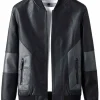 mens-trendy-long-sleeve-black-faux-leather-bomber-jacket