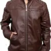 mens-vegan-dark-brown-faux-leather-biker-jacket