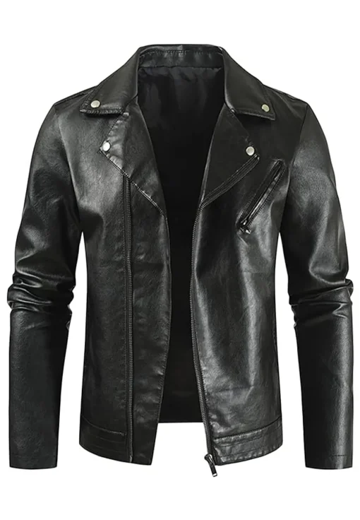 mens-vintage-notched-lapel-black-faux-leather-biker-jacket