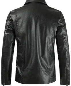 mens-vintage-notched-lapel-black-faux-leather-biker-jacket