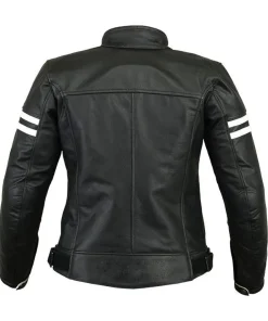 mens-white-stripe-black-faux-leather-biker-jacket