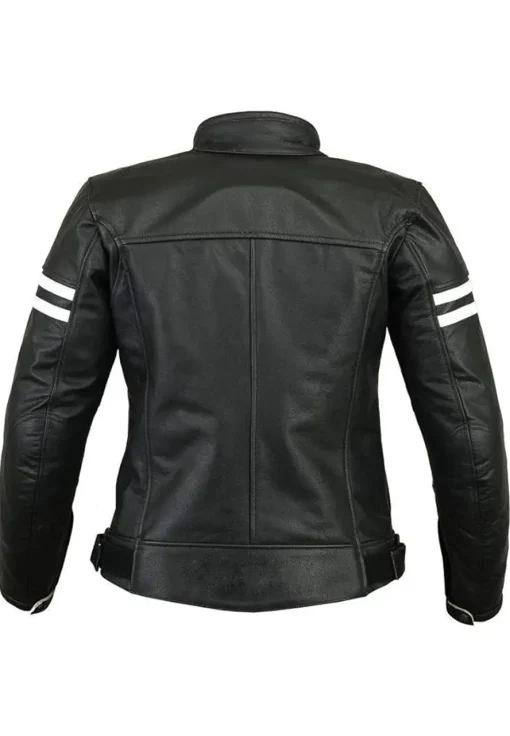 mens-white-stripe-black-faux-leather-biker-jacket
