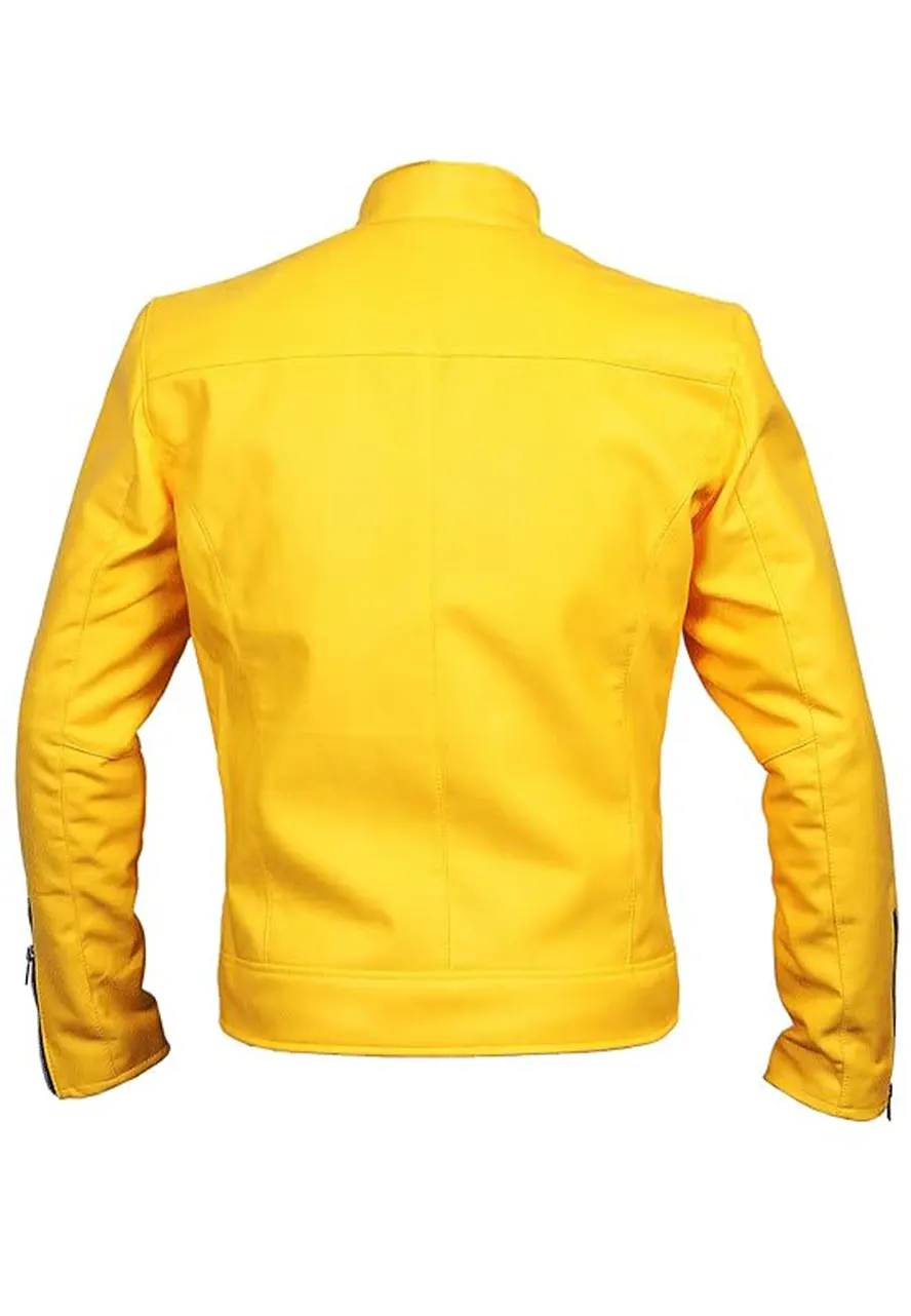 Men’s Yellow Faux Leather Motorcycle Jacket 2 mens-yellow-faux-leather-motorcycle-jacket