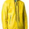 mens-yellow-hooded-faux-leather-jacket