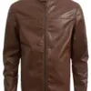 mens-zip-up-faux-leather-brown-jacket
