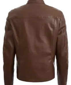 mens-zip-up-faux-leather-brown-jacket