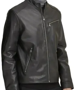 mens-zipper-pocket-faux-leather-black-jacket