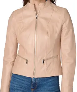beige-faux-leather-jacket