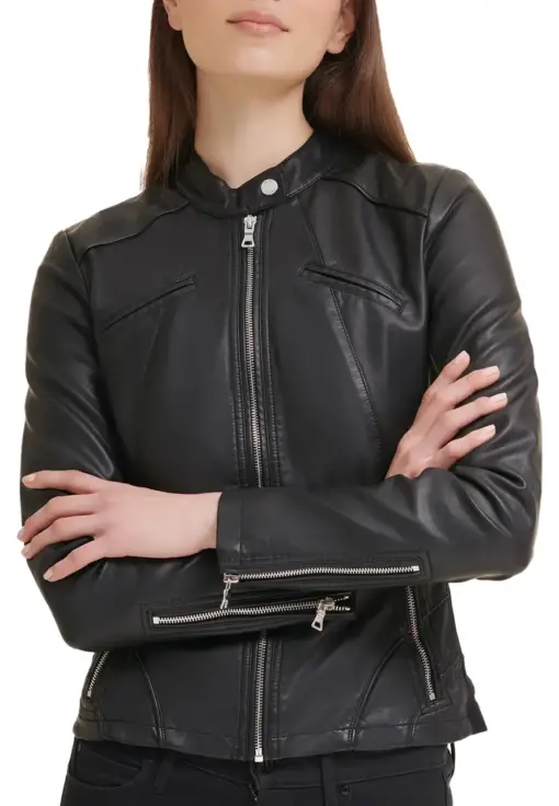 womens-black-faux-leather-scuba-jacket