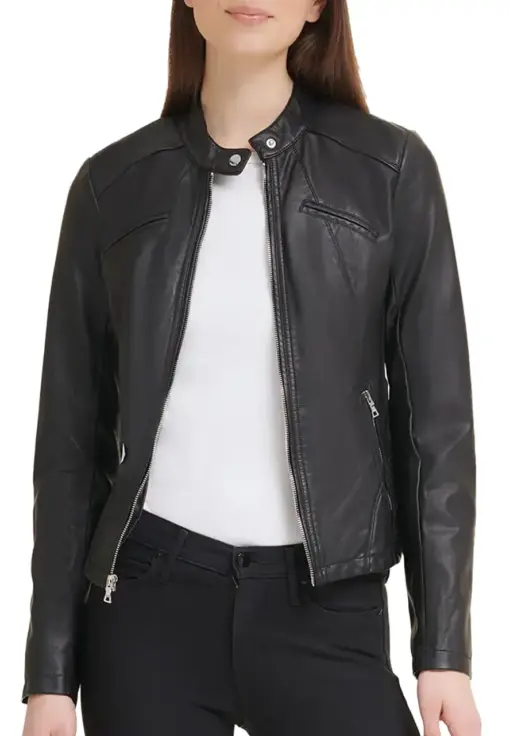 womens-black-faux-leather-scuba-jacket