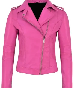 womens-brando-faux-leather-pink-jacket