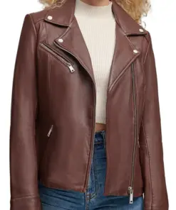 womens-burgundy-faux-leather-moto-jacket-with-metallic-details