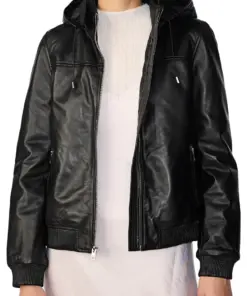 womens-detachable-hoodie-black-faux-leather-bomber-jacket
