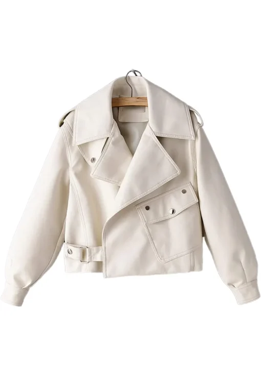 womens-lapel-collar-white-faux-leather-jacket