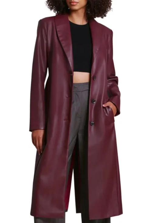 womens-single-breasted-burgundy-faux-leather-coat