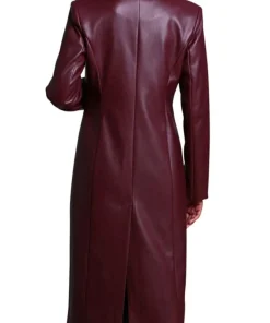 womens-single-breasted-burgundy-faux-leather-coat