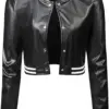 womens-varsity-bomber-black-faux-leather-short-jacket