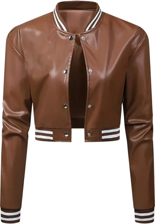 womens-varsity-bomber-brown-faux-leather-short-jacket