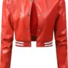 womens-varsity-bomber-red-faux-leather-short-jacket