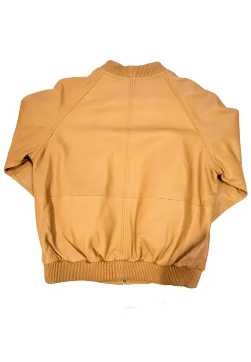 mens-faux-leather-tan-bomber-jacket