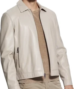 mens-beige-faux-leather-zip-jacket