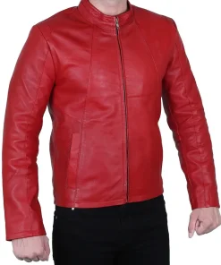 mens-biker-red-faux-leather-jacket