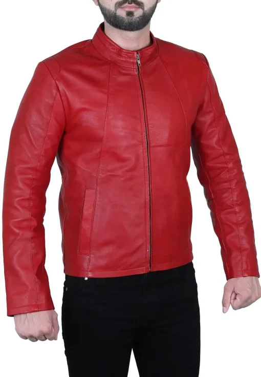 mens-biker-red-faux-leather-jacket