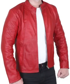 mens-biker-red-faux-leather-jacket