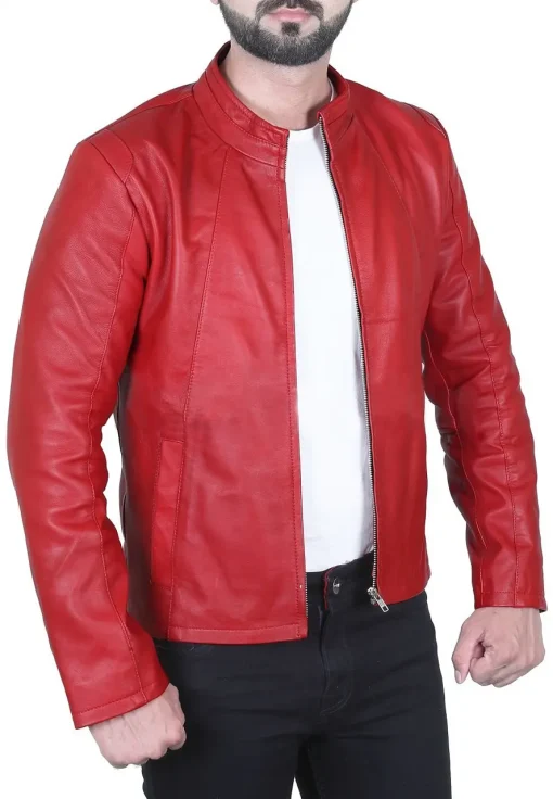 mens-biker-red-faux-leather-jacket