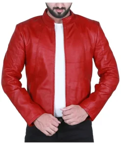 mens-biker-red-faux-leather-jacket