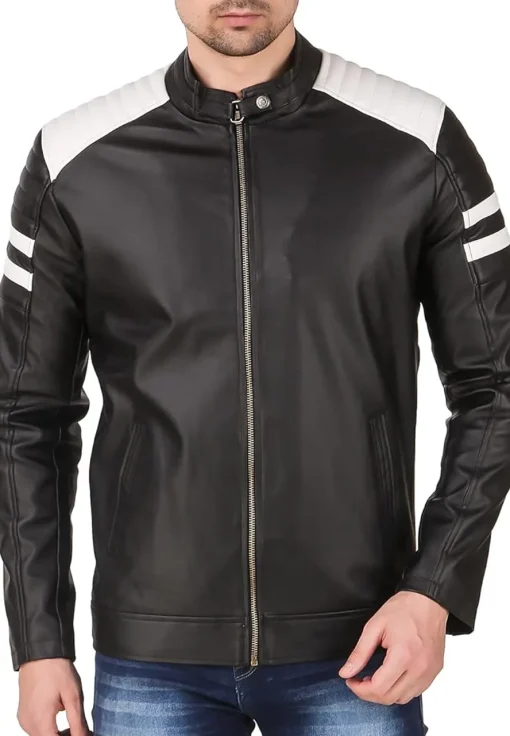 mens-black-and-white-quilted-faux-leather-jacket