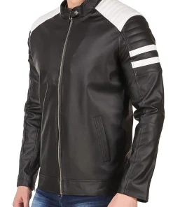 mens-black-and-white-quilted-faux-leather-jacket