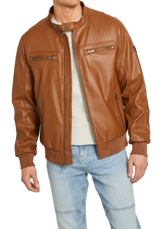 mens-brown-bomber-faux-leather-jacket-with-removable-hood