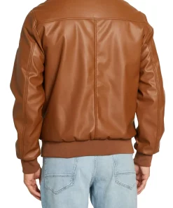 mens-brown-bomber-faux-leather-jacket-with-removable-hood