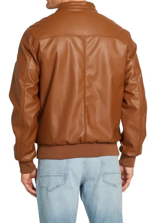 mens-brown-bomber-faux-leather-jacket-with-removable-hood