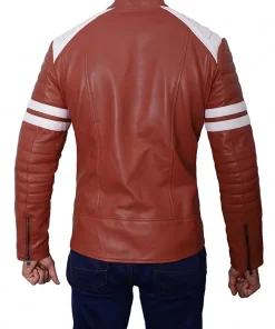 mens-brown-faux-leather-biker-jacket-with-white-stripes