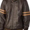 mens-brown-faux-leather-bomber-jacket-with-stripe