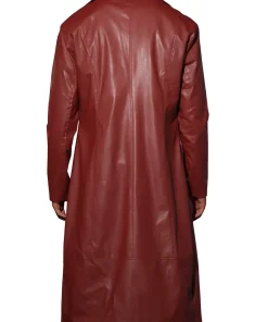 burgundy-faux-leather-coat