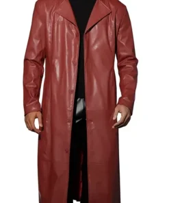 faux-leather-burgundy-trench-coat