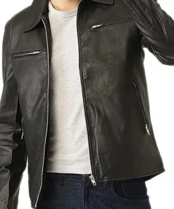 mens-casual-stylish-black-faux-leather-jacket