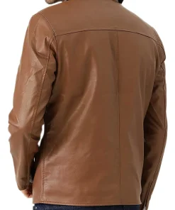 mens-casual-stylish-brown-faux-leather-jacket