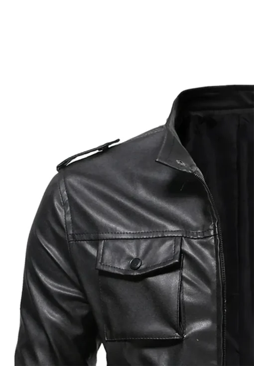 mens-classic-zip-up-black-faux-leather-motorcycle-jacket